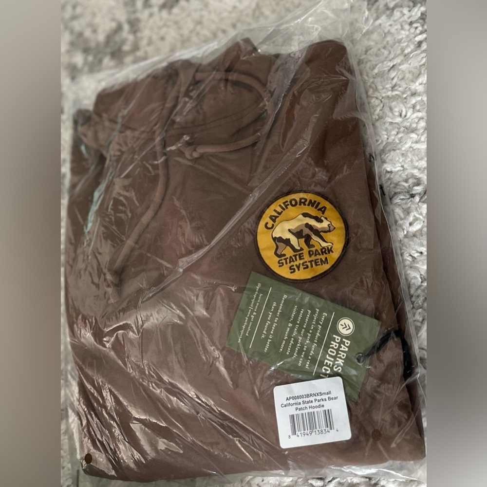 ‼️RARE‼️🎸PARKS PROJECT🎸🔥NWT🔥California State Parks Bear Patch Hoodie— XS - Picture 3 of 6